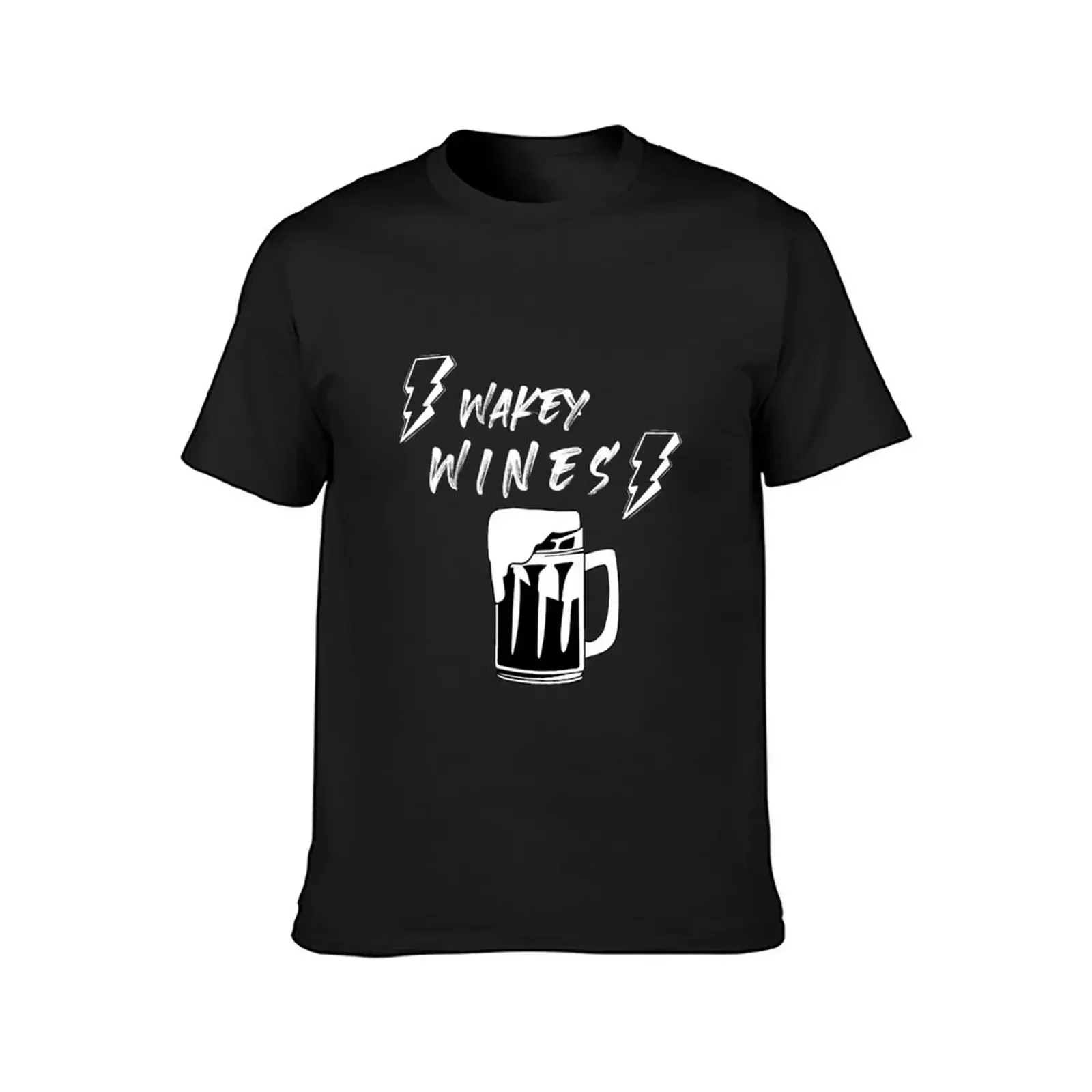 Wakey Wines for drink lover T-Shirt customs aesthetic clothes plus size tops T-shirt men