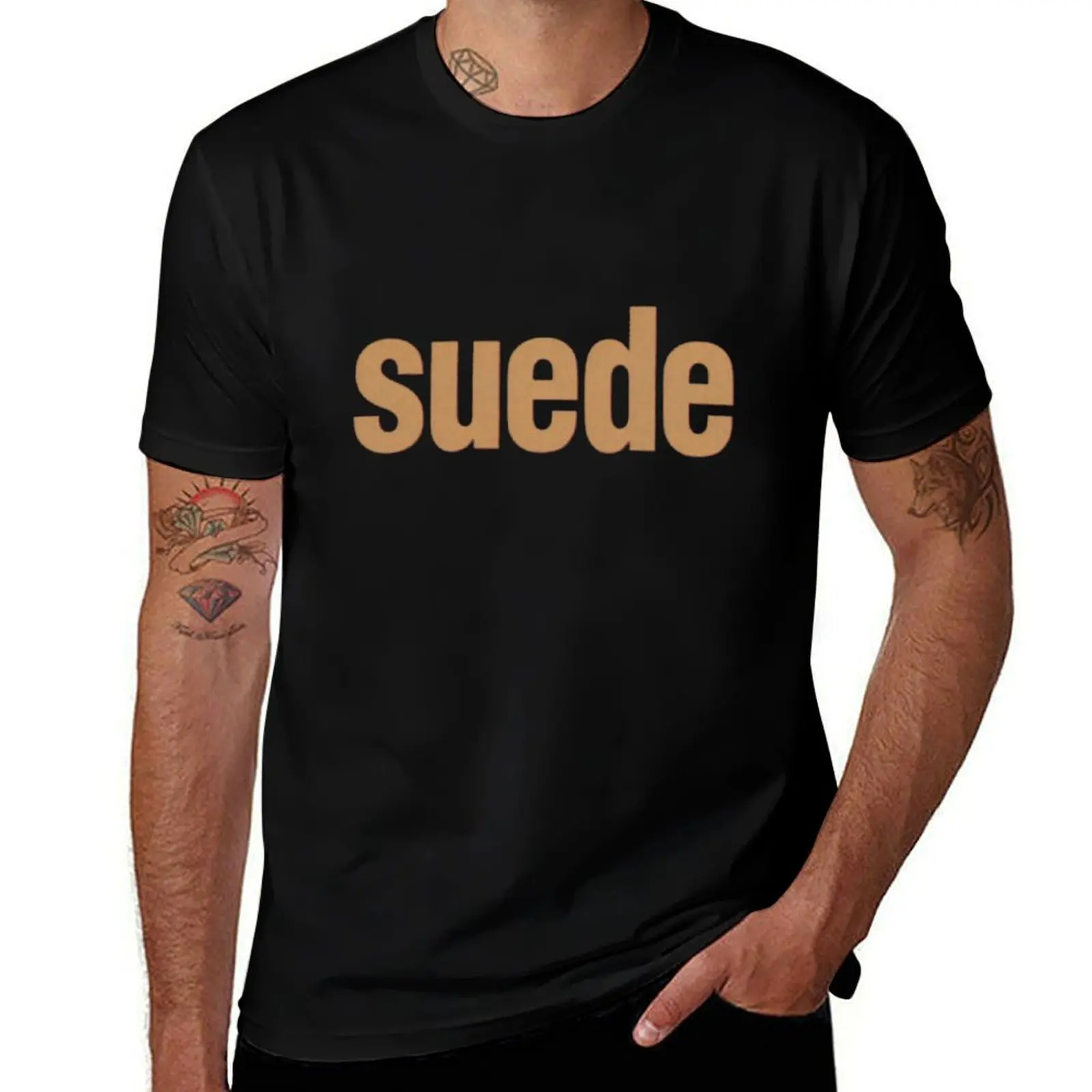 

Suede T-Shirt t shirt man casual t shirt man plain T-Shirt