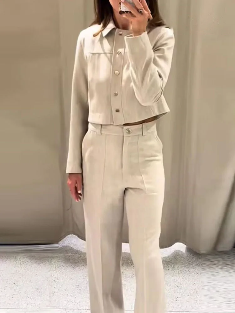 

HH летняя женская модная однобортная куртка на пуговицах с лацканами + тонкий эластичный пояс с карманами на молнии, однотонный комплект из 2 предметов