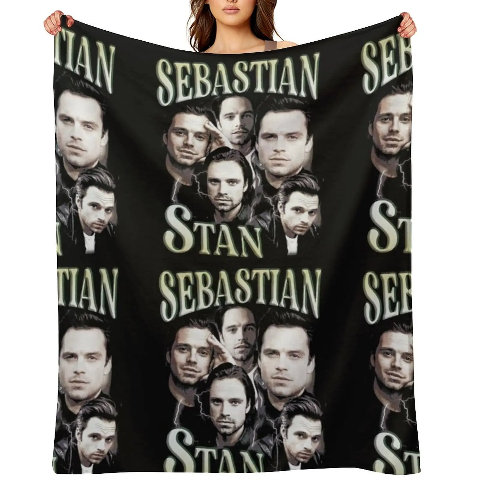 

Sebastian Stan Blankets | sebastian stan 2021 Stickers | sebastian stan father Blanket Throw Blanket Hair Blankets
