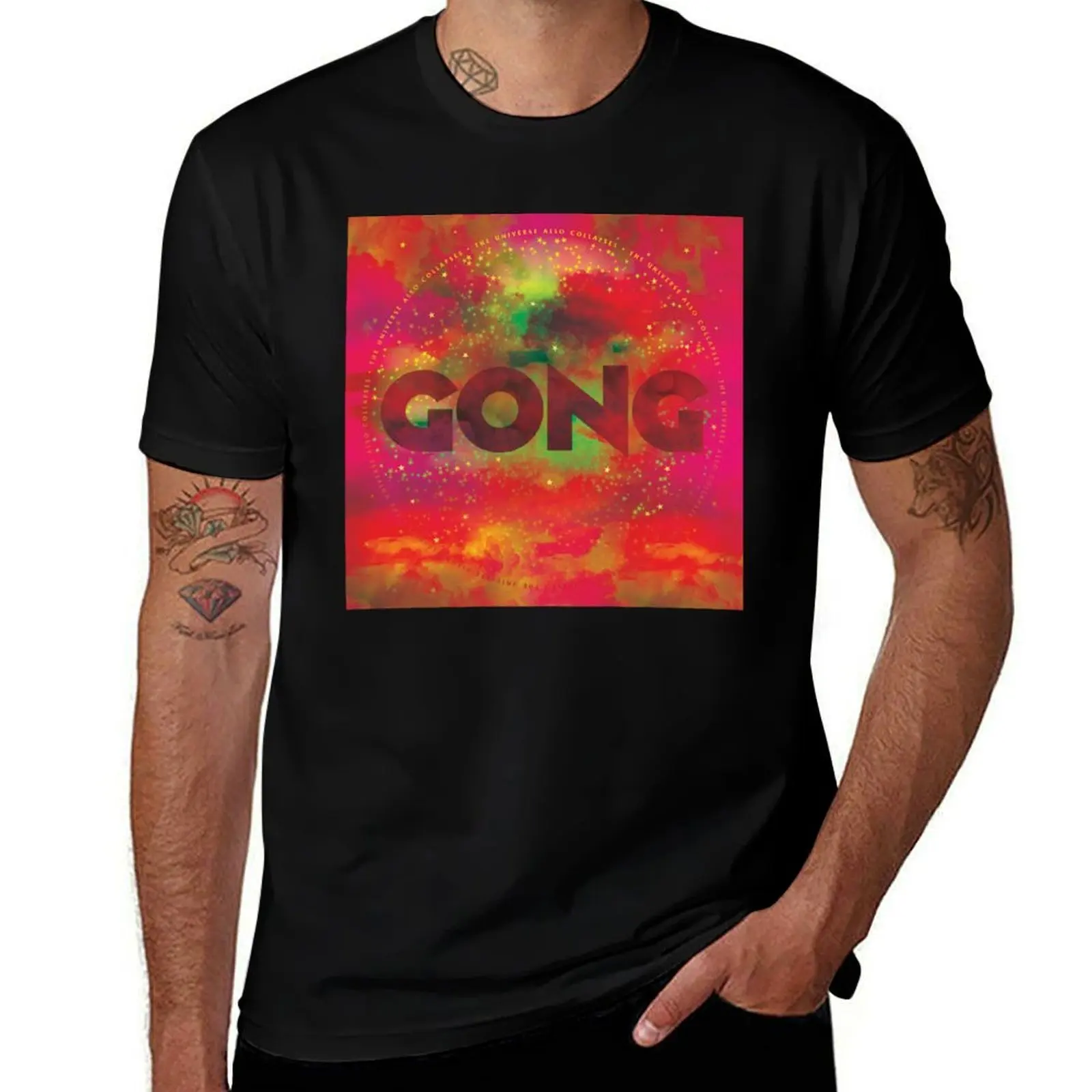 Gong - The Universe Also Collapses album 2019 T-Shirt Comfortable Daily Wear Tee