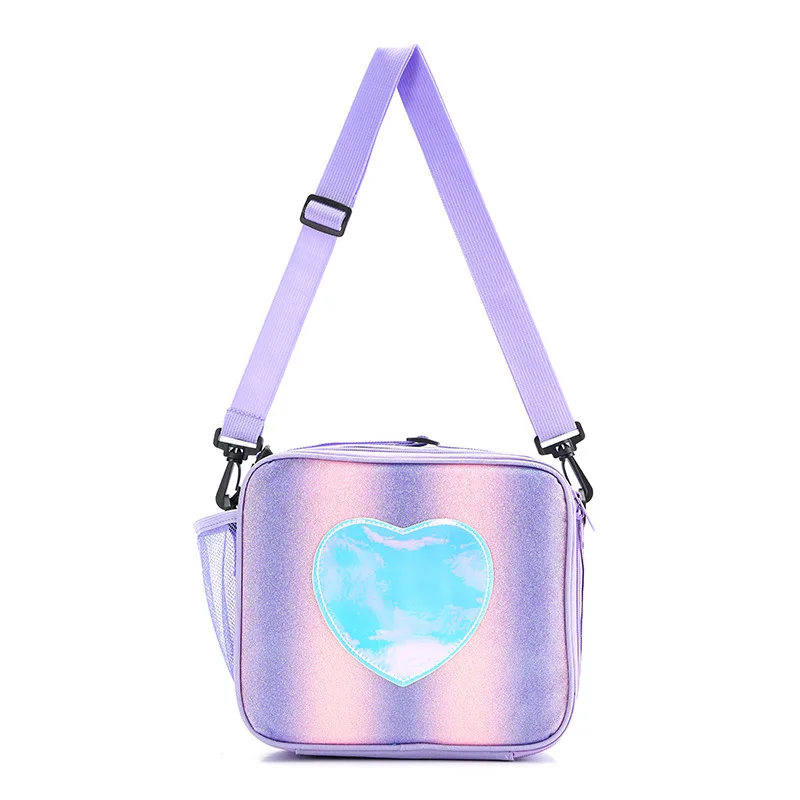 2 pezzi 3 pezzi Lunbag unicorno per ragazze e ragazzi con bollitore Lunch Box Kids Potable School pacchetto di isolamento termico Organizer per