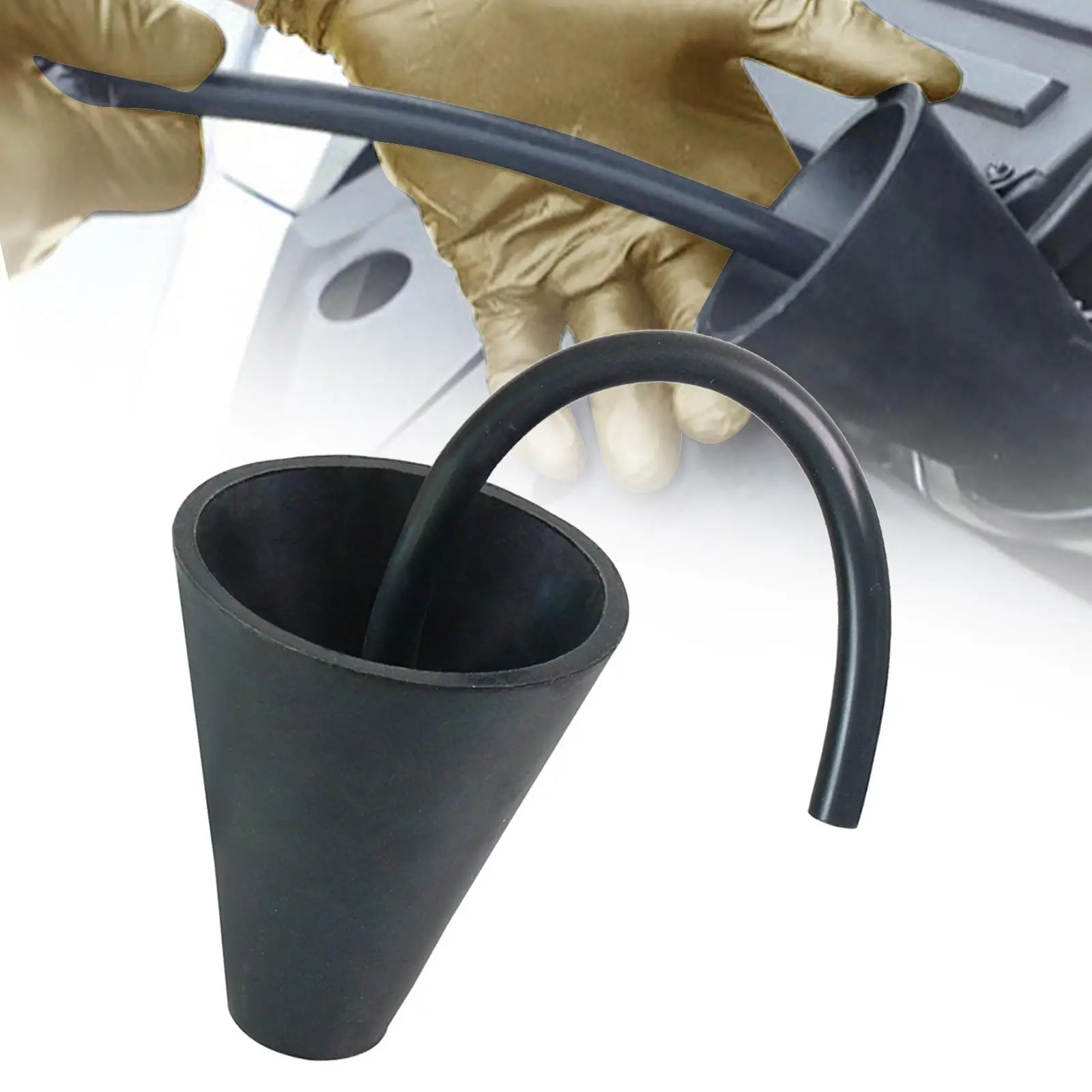 Smoke Generator for Car Cone Adapter Black Silicone Boot Accessory Diagnostics Tool for Automotive Smoke Machine