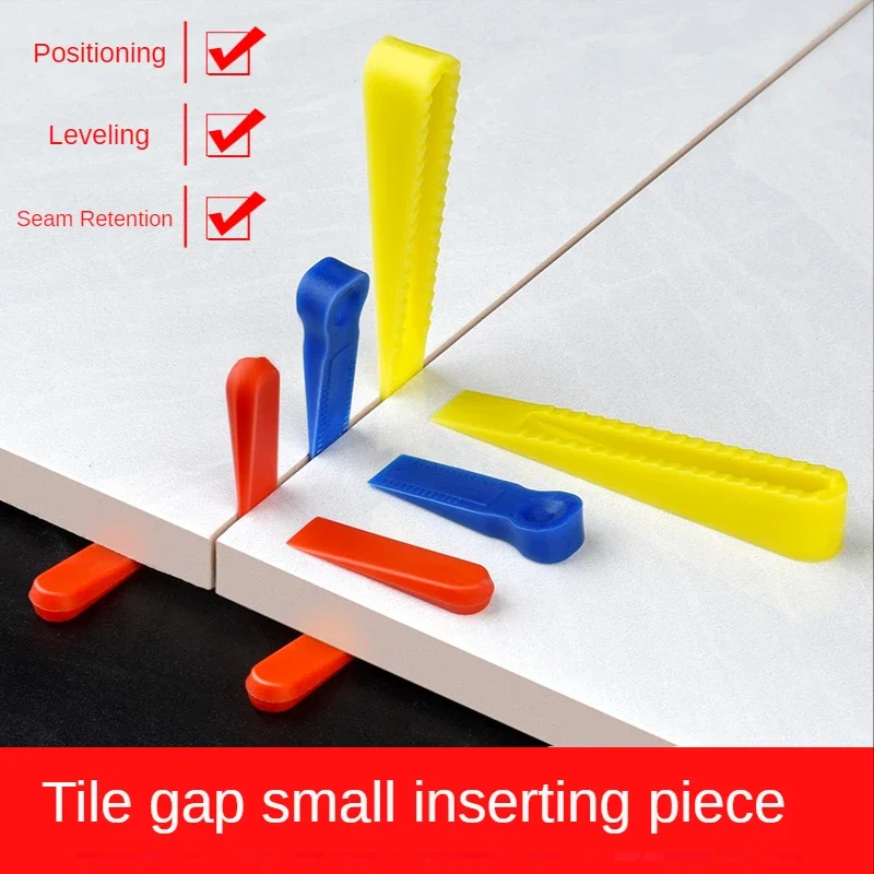 100Pcs Reusable Ceramic Spacers Wedge Tile Leveling System Position Clips for Wall Floor Gap Fixing Construction Tools Building