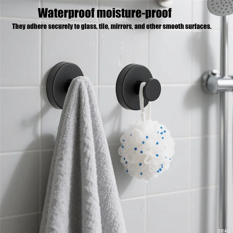 ABGG-خطافات كأس الشفط للباب الأمامي والنوافذ الزجاجية والمرايا والجدار للأكاليل-لا يوجد حفر، مجموعة موديل 2026 لاستخدام الحمام #4