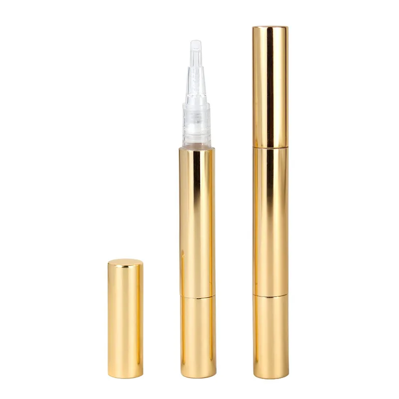 

50PCS 3ML Mini Empty Gold Plastic Cold gel Twist Pen Cuticle Oil Serum Cosmetic Container Bottles Lip Gloss Eyelash Growth Tubes