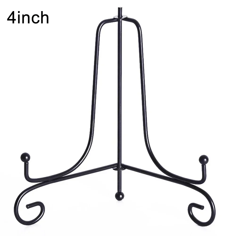 Plate Holder Iron Bracket Classic Display 1pcs 4/6/8/10/12inch Art Picture Bowl Plate Iron Easel Photo Frame Stand Home Kitchen