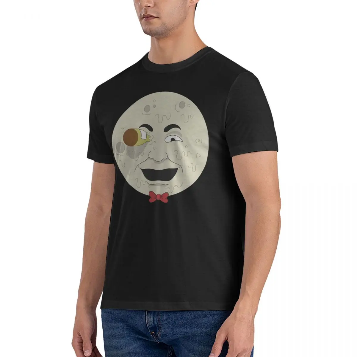 Men Handsome T Shirt F-Family Guy Pure Cotton Clothes Novelty Short Sleeve Round Neck Tees Unique T-Shirt