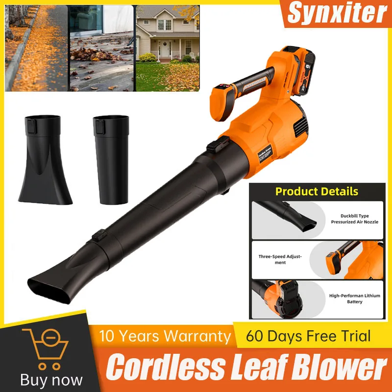 

Беспроводная воздуходувка для листьев DEWALT, аккумулятор 18 В, 3-скоростная ручная пушечная воздуходувка, супер мощный инструмент для очистки листьев, пыли и снега