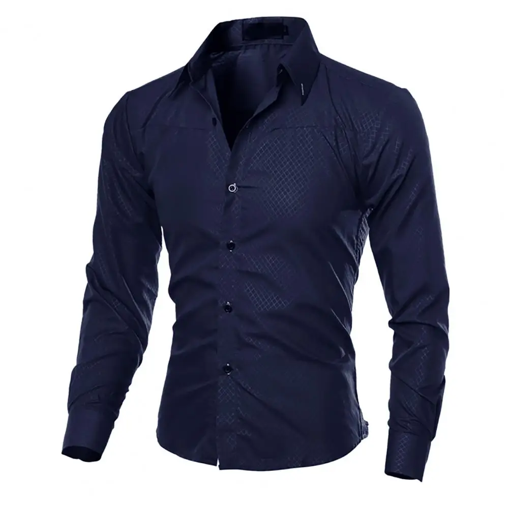 Männer Business Hemd Frühling Herbst Einfarbig Langarm Formalen Shirts für Männer Casual Shirt Arbeit Hemd Slim Fit Shirts arbeitskleidung