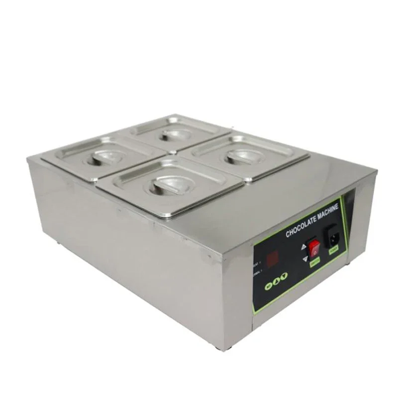 Pot de fusion de chocolat électrique à quatre grilles 220V, contrôle Intelligent de la température, four de maintien de chauffage du chocolat
