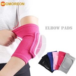 GOMOREON 1 Paar Compression Elbow Pads Arm Brace Unterstützung Fitness Arm Schutz Volleyball Basketball Atmungsaktive Ellenbogen Wraps