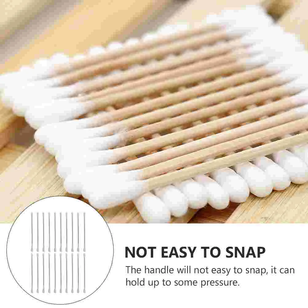 10 Bags Pet Ear Cleaning Cotton Swabs Double-head Dog Cat for Wooden Cleaner Tools Dual-ended Stick