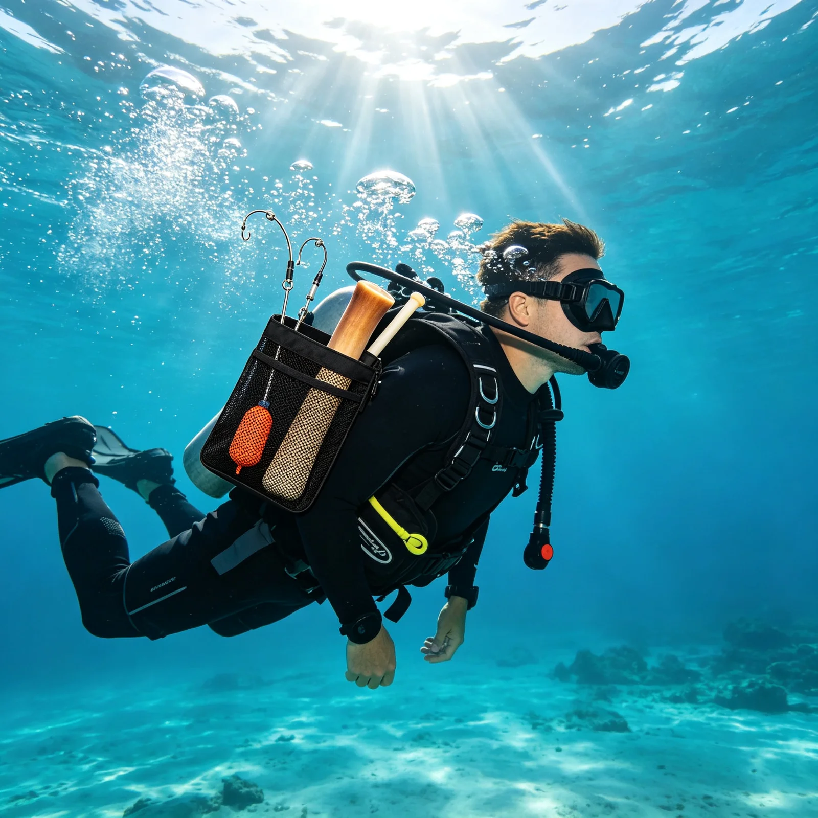 Reel Bag - Large Capacity Mesh Diving Smb Pouch