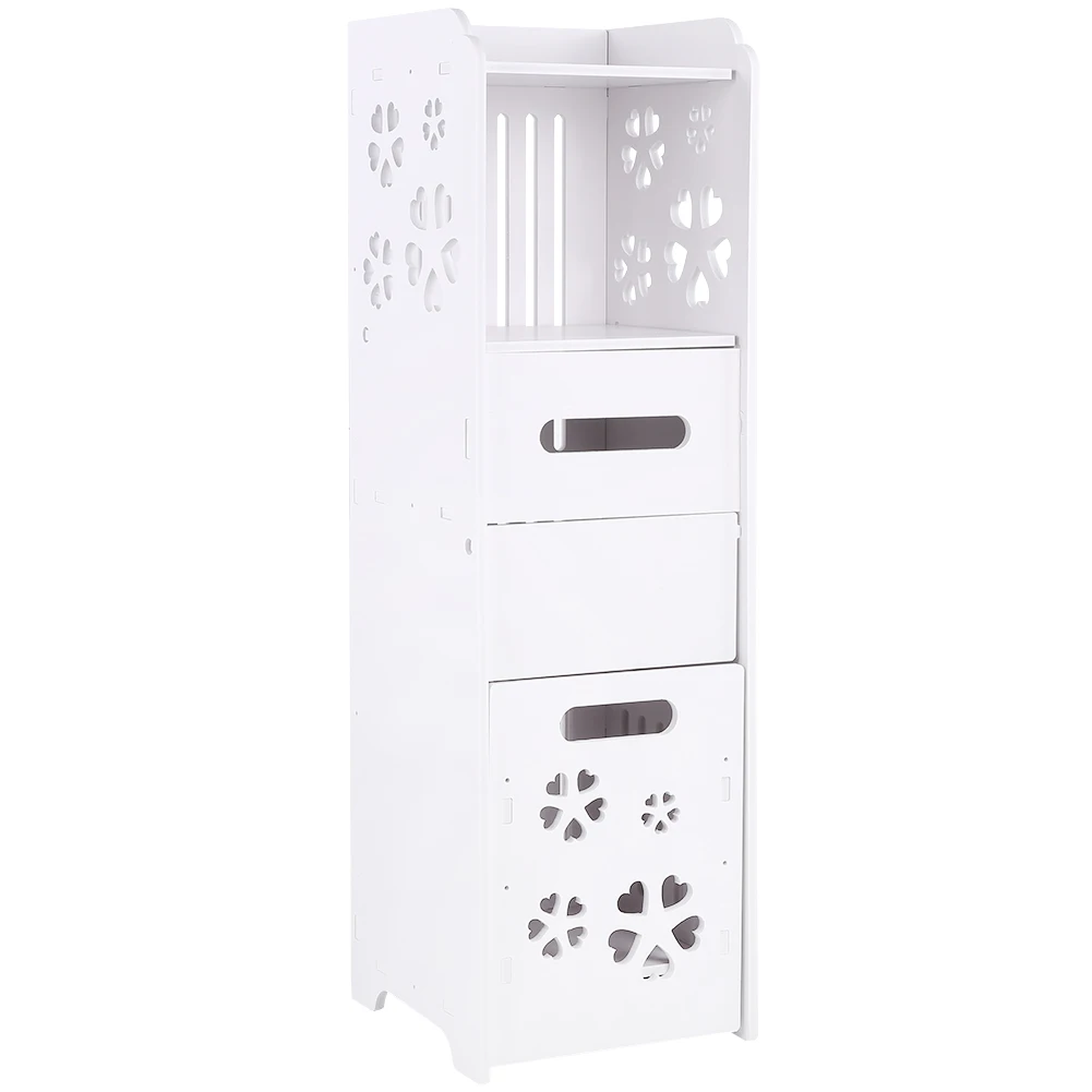 

Cabinet Wood Plastic Board Corrosion Resistant Waterproof 3 Layer Bathroom Shelf Cabinet