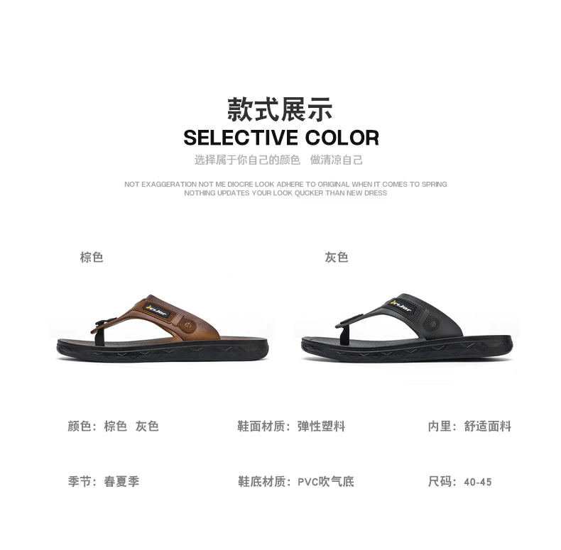 Herren-Flip-Flops mit Ledertextur, Sommer-Rutschfeste Slides mit Dicker Sohle, Strand-Hausschuhe, Lässige Outdoor-Hausschuhe, Bequeme Pantoffeln – Detail 4