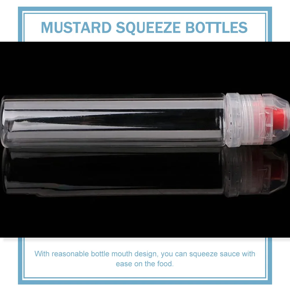 

8Pcs Portable Travel Sauce Squeeze Bottles Plastic Reusable Salad Dressing Containers Durable Easy Clean Empty Ketchup Bottle