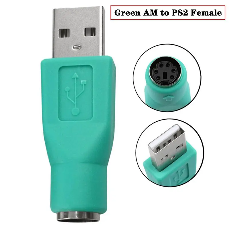 PS/2 Laki-laki Ke USB Perempuan USB Keyboard/Mouse dengan PS2 Perempuan Ke USB Laki-laki/PS2 Perempuan Adaptor Keyboard/Mouse
