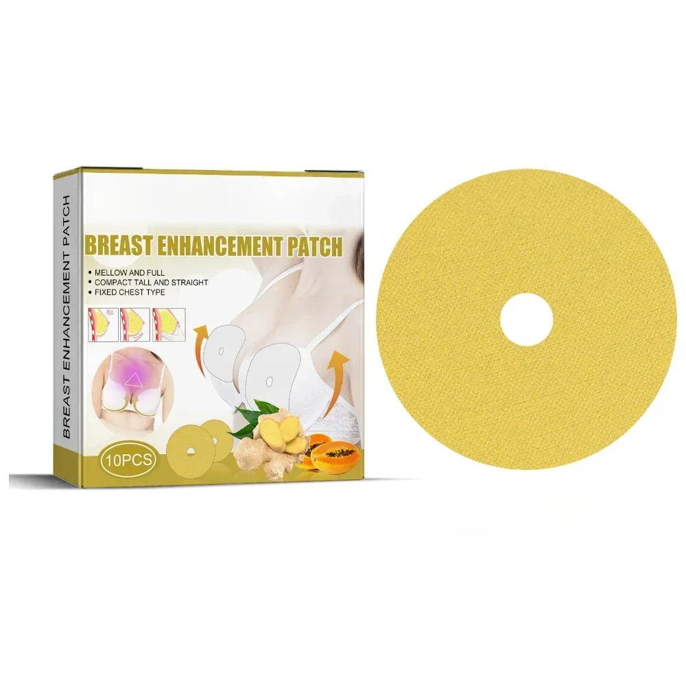 10PCS Breast Enhancement Pad Ginger Botanical Ingredient Sexy Breast Lift Firming Cream Patch Care
