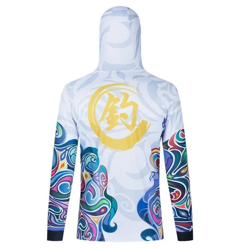 Printing Men Clothes Fishing Coat Anti-UV Long Sleeve Fishing Jersey Professional Breathable Quick Dry Fishing Hoodie image 4