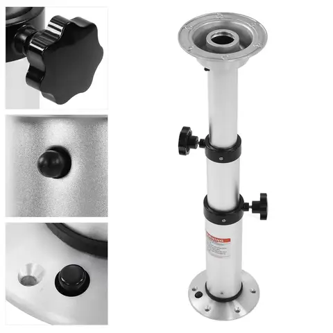 Adjustable RV Table Leg Removable Table Bracket 3 Sections Aluminum Alloy Table Stand for RV Caravan Motorhome 430‑745mm