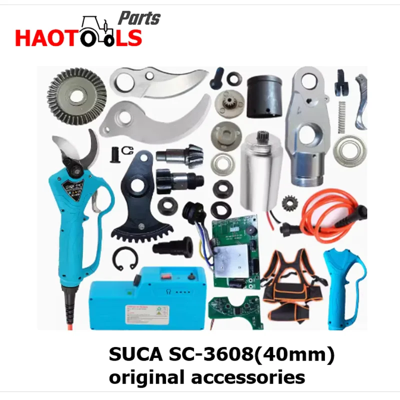 Suca Lithium Battery Poda Tesoura Acessórios Originais Peças Lâmina Carregador Placa Case Motor Sc3608 40 mm Sc3608
