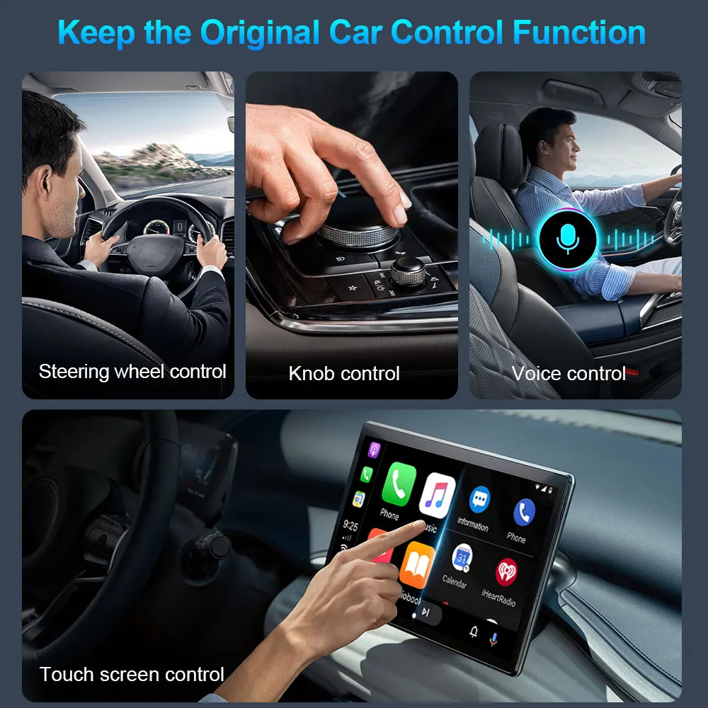 محول تلقائي جديد 2 In1 CarPlay وAndroid، استخدام مريح لـ CarPlay مناسب لـ USB/Type C dongle Mini-Box Wireless Fas