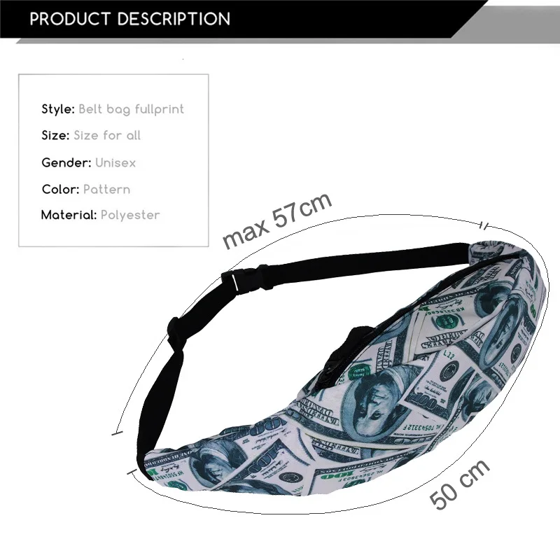 New Digital Printing Unicorn Cartoon Ladies Outdoor Waist Bag Running Travel Portable Ladies Bag Mobile Phone Bag Fanny Pack