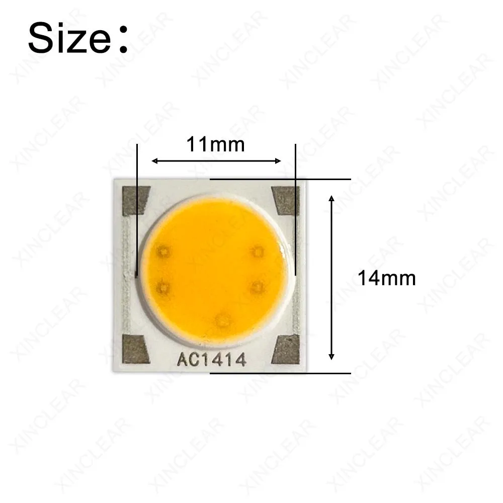 Imagem -03 - Nenhum Driver Necessário Chip Led Quente Branco Natural 30006000k 3w 5w 7w 9w 1311 Cob Chip Faça Você Mesmo Lâmpada Led Pista Luz 10-pacote ac 220v