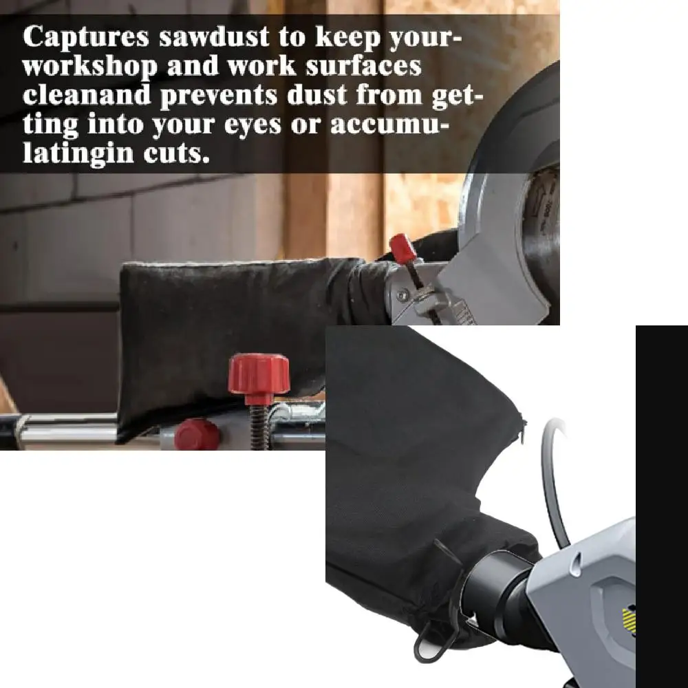 Mitre Saw Dust Bag Anti-dust Cover Ash Outlet Bag Dust Collector Bag For 255 Miter Saw Belt 10 Inch Aluminum Sawing Machine