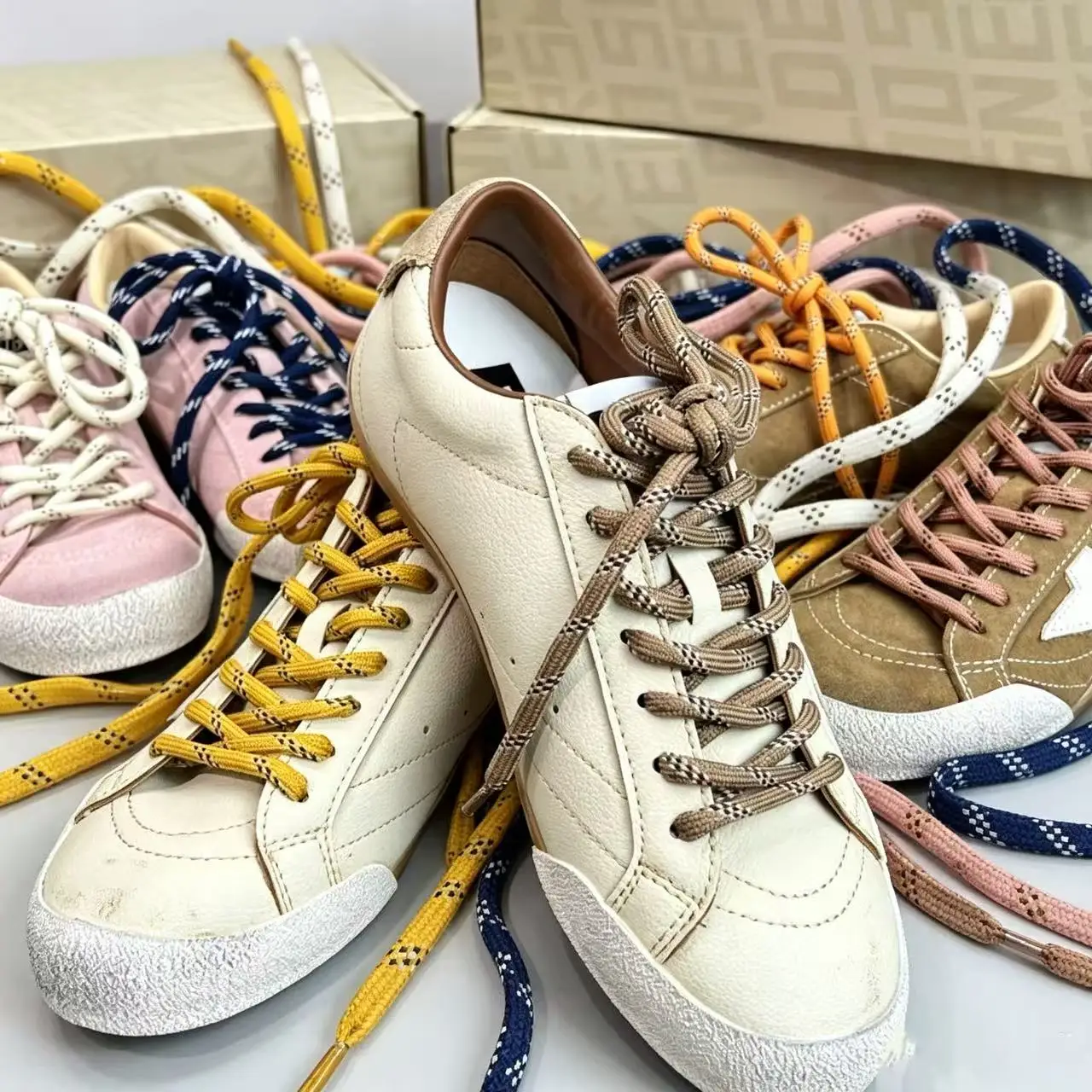 1 Pair 6mm Woven Thick Round Shoelace Sports Leisure Outdoor Basketball Shoe Laces Canvas Casual Shoes Laces  Strings