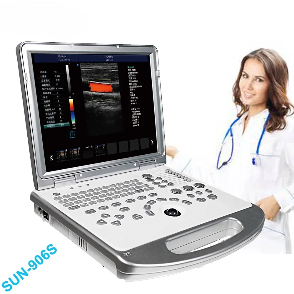 Laptop clinic LED display best price portable vascular doppler