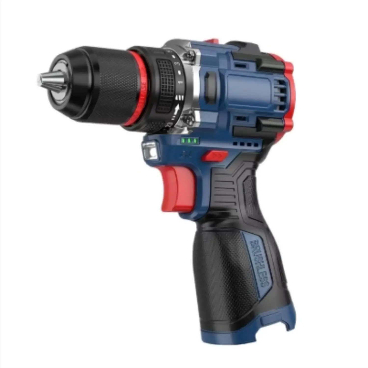 16.8V 2in1 Lithium Drill Electric Screwdriver Power Tool 45Nm Torque Brushless Motor 1300mAh Battery for Home Appliances