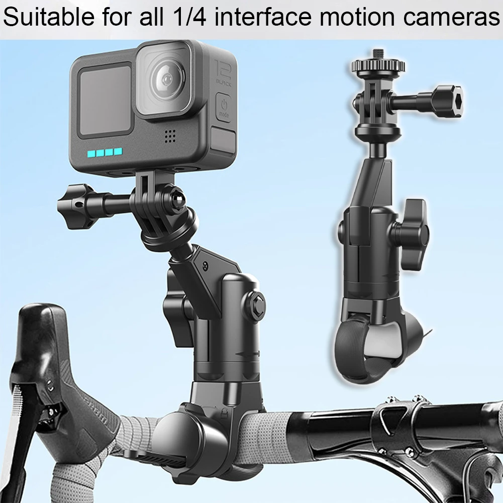 Motorcycle Bicycle Holder Handlebar Mirror Mount Bracket for Insta 360 X2 X3 X4 Go Pro 12 11 10 DJI Action Camera Accessories