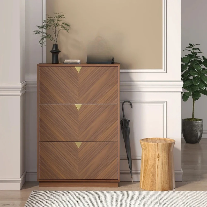 Large-capacity shoe cabinet, household dust-proof shoe rack at the entrance, multi-layer narrow clamshell shoe