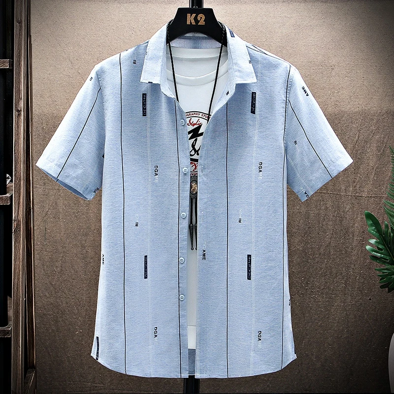 

Casual Short Sleeve Shirt Men's Streetwear Fashion Blouse Streetdress Hombre Male Clothing Spring Summer Camisa Men's Shirts New