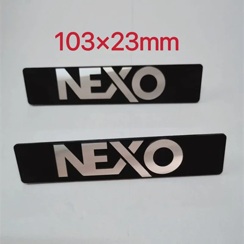 Universal NEXO Metal Aluminium Signage Sign OEM LOGO Nameplate For Audio Amplifier Speaker Loudspeaker Horn