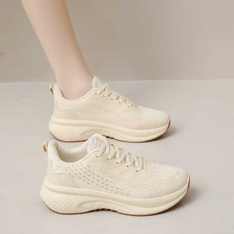 

Normal Leather High Platform Top Quality Flats Sport Shoes Woman Sneakers Breathable Shoes High-end Welcome Deal Designer