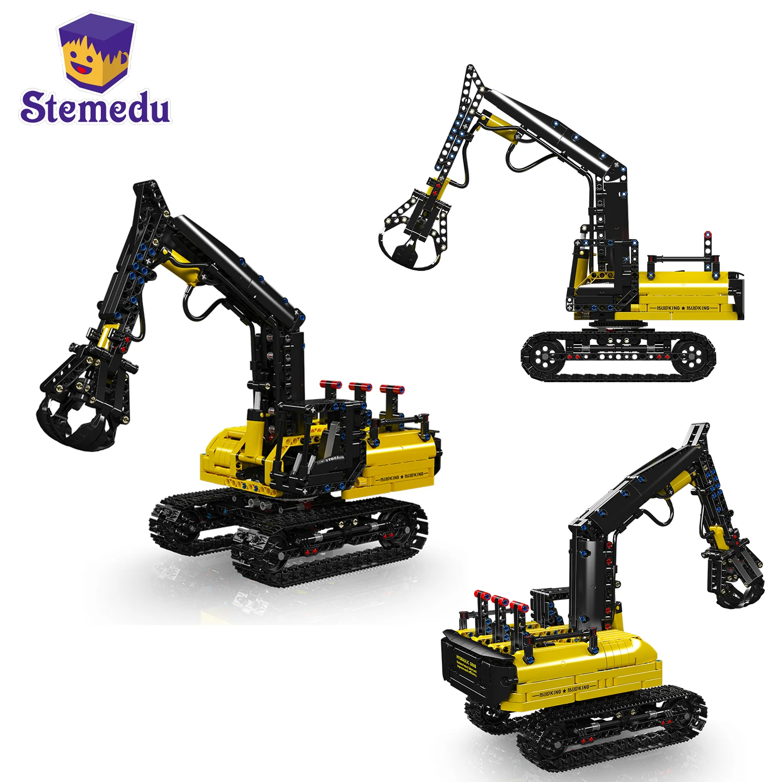 

866pcs Mould King 17077 Hydraulic Timber Grab Model Engineering Series Building Block Assembly Truck Brick Set Gift for Kids