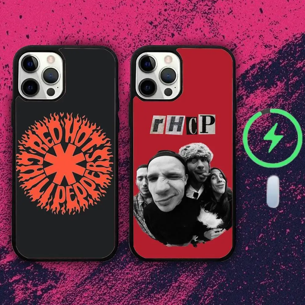 

R-Red Hot C-Chili Peppers Phone Case For iPhone 16e,16,15,14,13,12,11,Plus,Pro,Max,Mini Magsafe Magnetic Wireless Charging