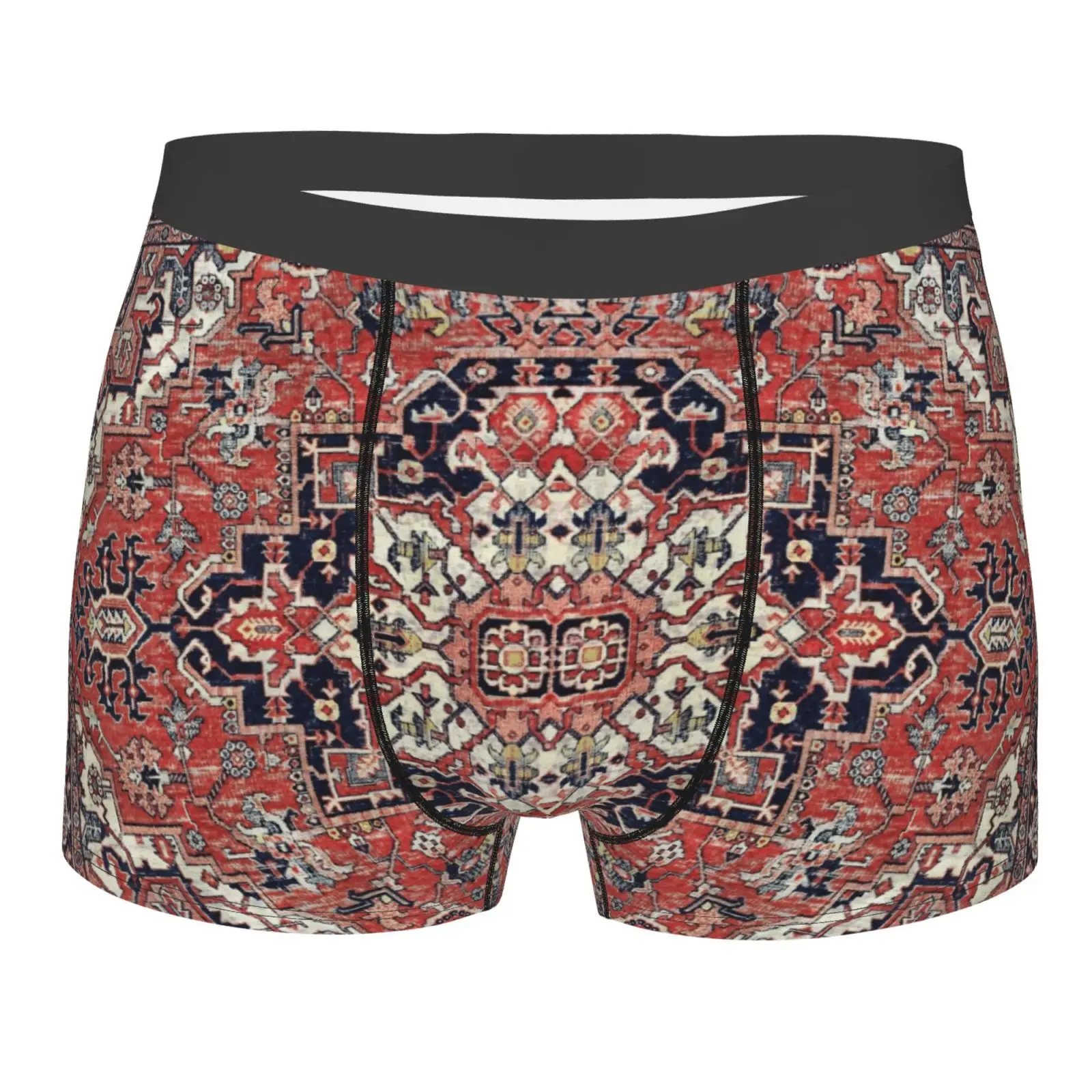 Ethnic Floral Pattern Men's Underwear Healthy Soft Comfortable High-Quality Men's Briefs Stylish Trendy Casual Sports Panties