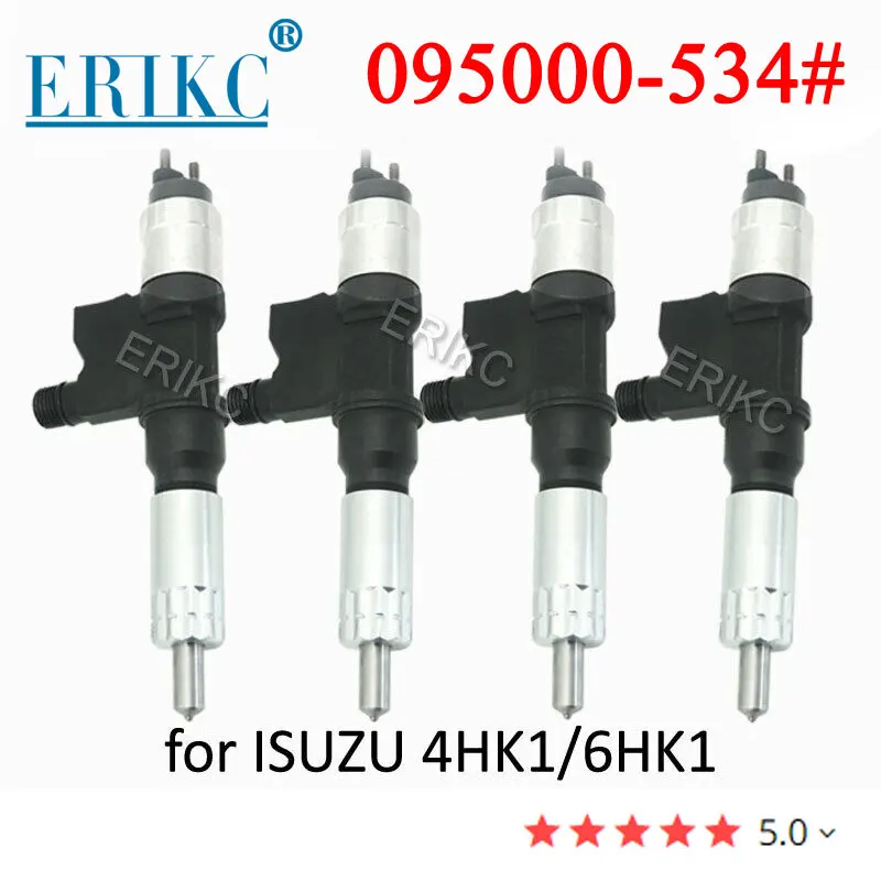 4PCS Common Rail Injector 095000-5340 (8976024852) 095000-5341 (8976024853) Fuel Inyector Assy 095000-5342 For Isuzu