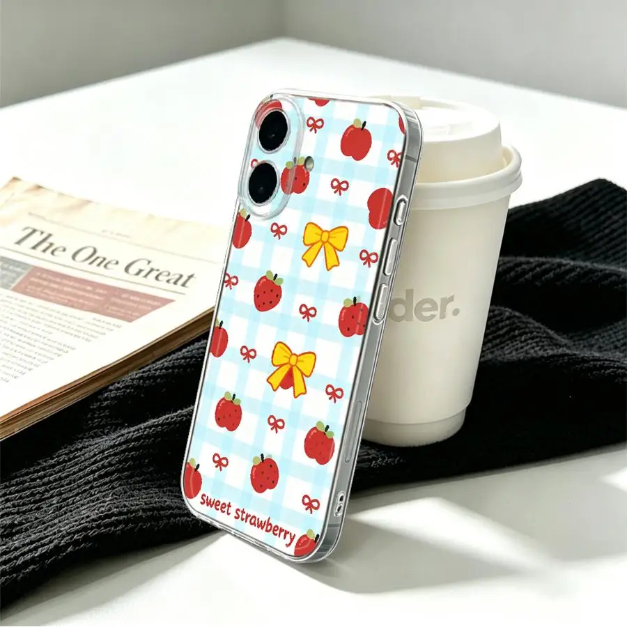 Funda para Honor 90 Lite X8a X8b X9a X7b X8 X9b, funda suave para teléfono, lazo de fresa