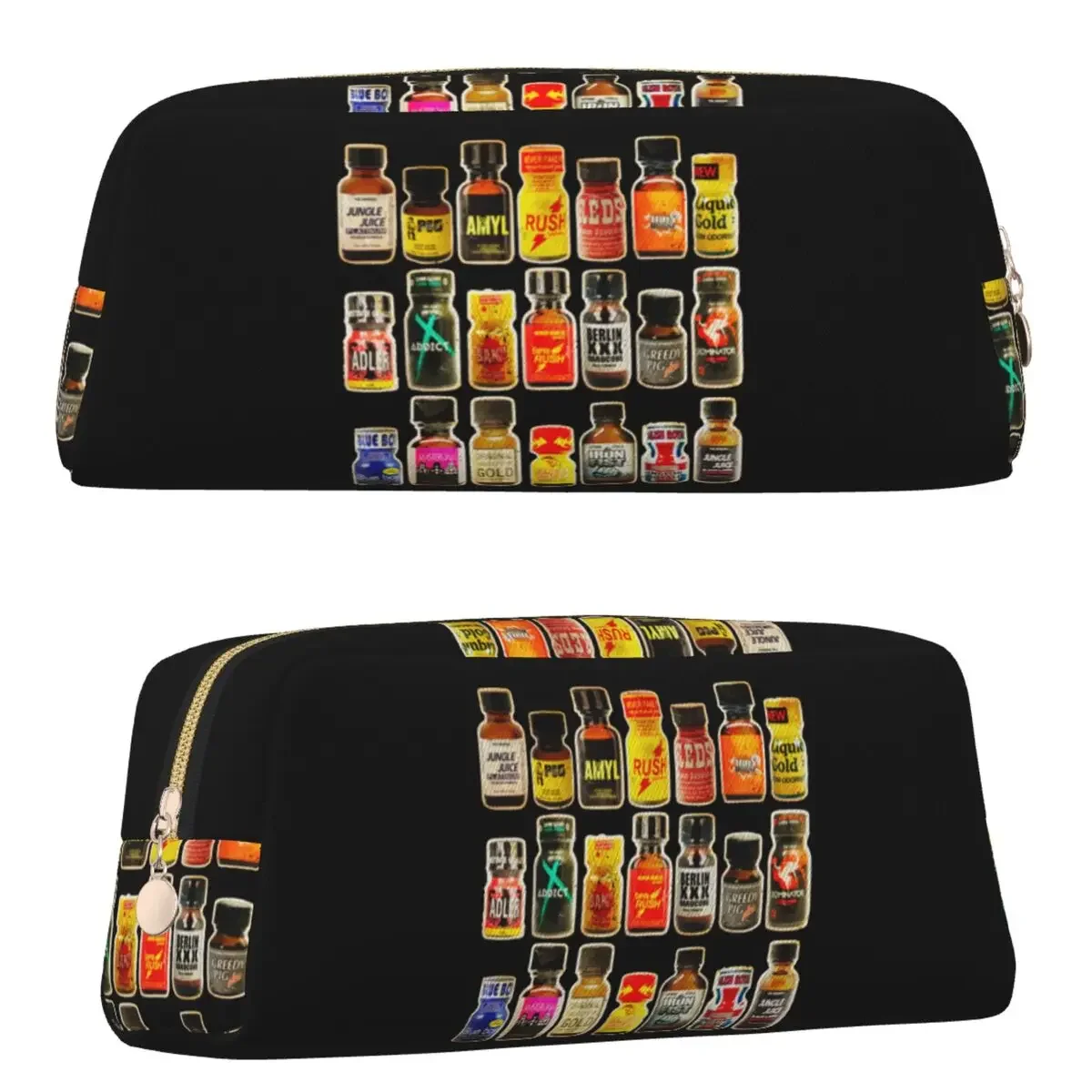 Poppers Bottles Gay Rush Jungle Juice Amyl Inhaler Pencil Case Pen Holder Big Capacity Pen Box Pencil Bag for Studen School view 5