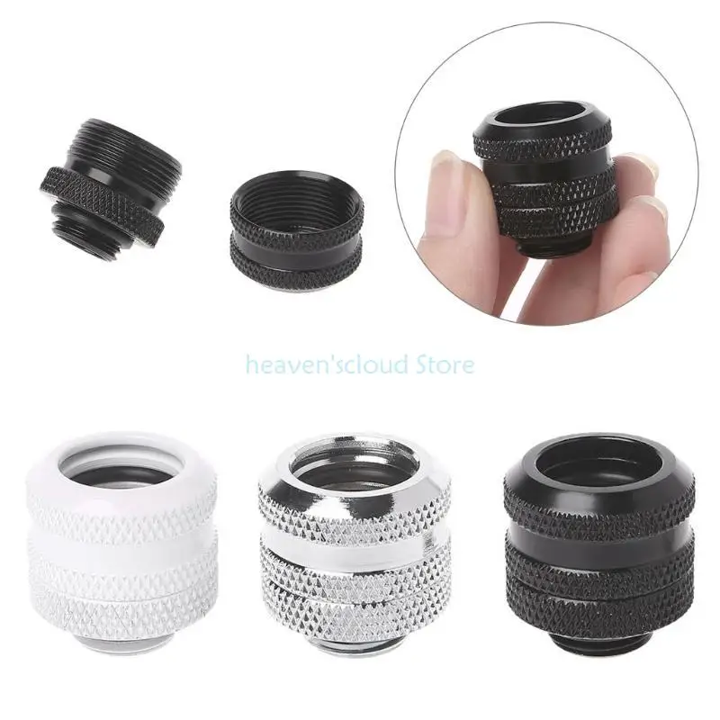 Y88B 1- 팩 G1/4 "빠른 조임 하드 튜브 압축 피팅 PC 물 상쾌한 커넥터 10x14mm