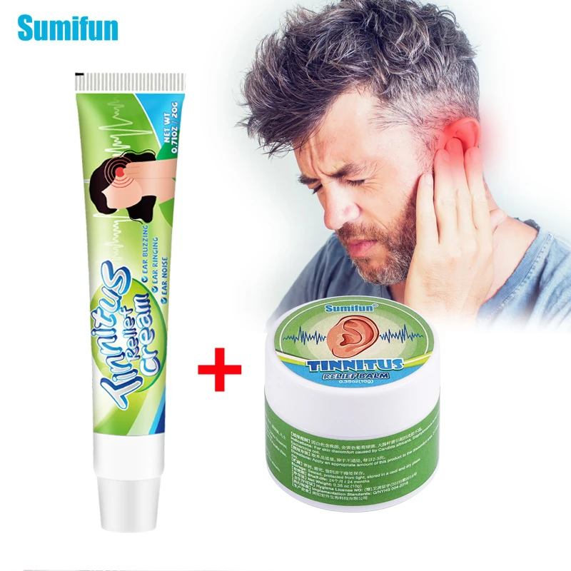 

2Pcs Sumifun Tinnitus Cream Hearing Loss Deaf Ear Tingling Pain Relief Ointment Treat Headache Massage Medical Plaster Hot Sale