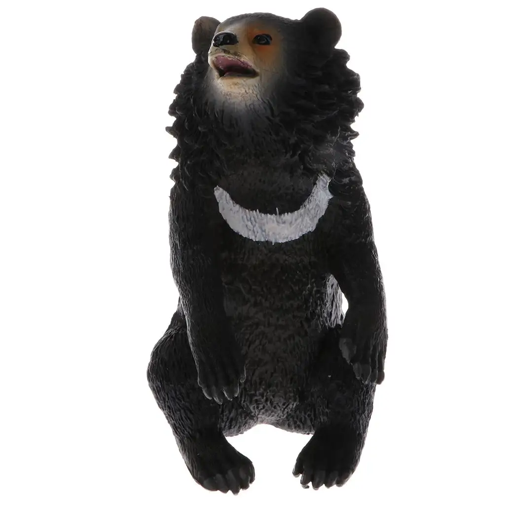 Wild Animal Models Toy Simulation Black Bear Animals Action Figure Model Kids Educational Learning Nature Toys S