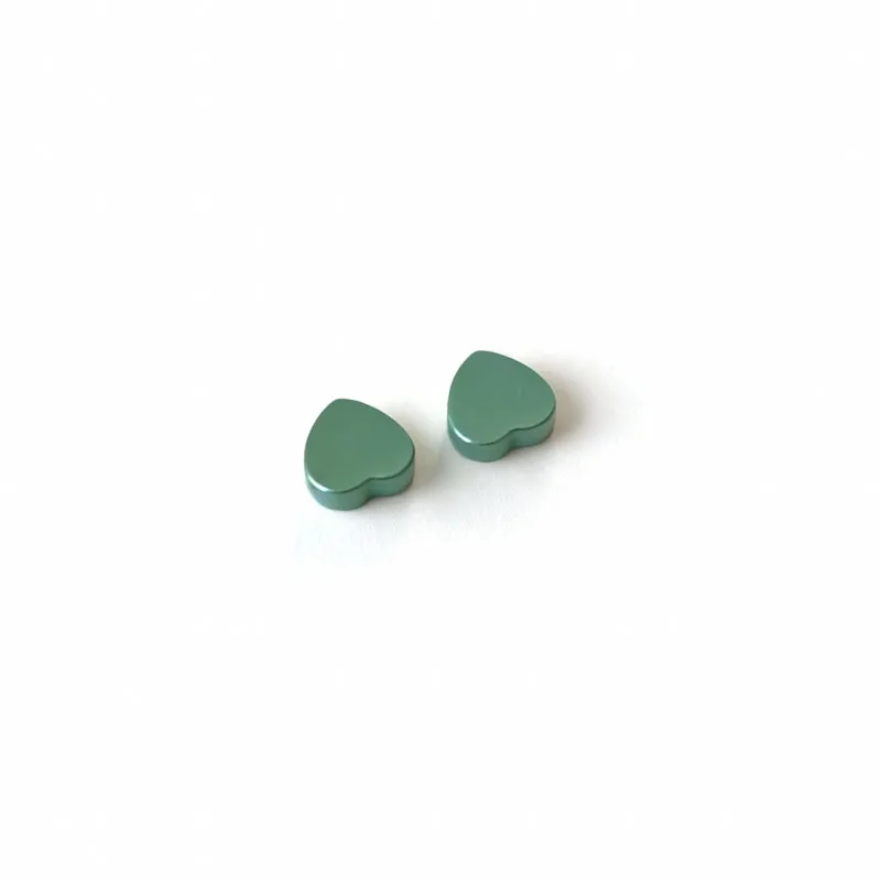 Bicycle end caps, heart-shaped variable speed, aluminum alloy brake cable end caps and wire caps