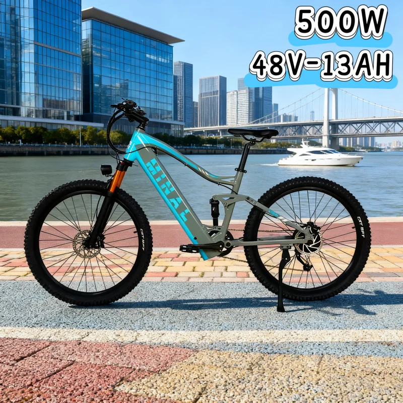 دراجة كهربائية 48 فولت 13AH مجهزة بمحرك 500 وات 27.5 بوصة دراجة كهربائية عصرية الأكثر مبيعًا للبالغين آمنة ومريحة للسفر #1