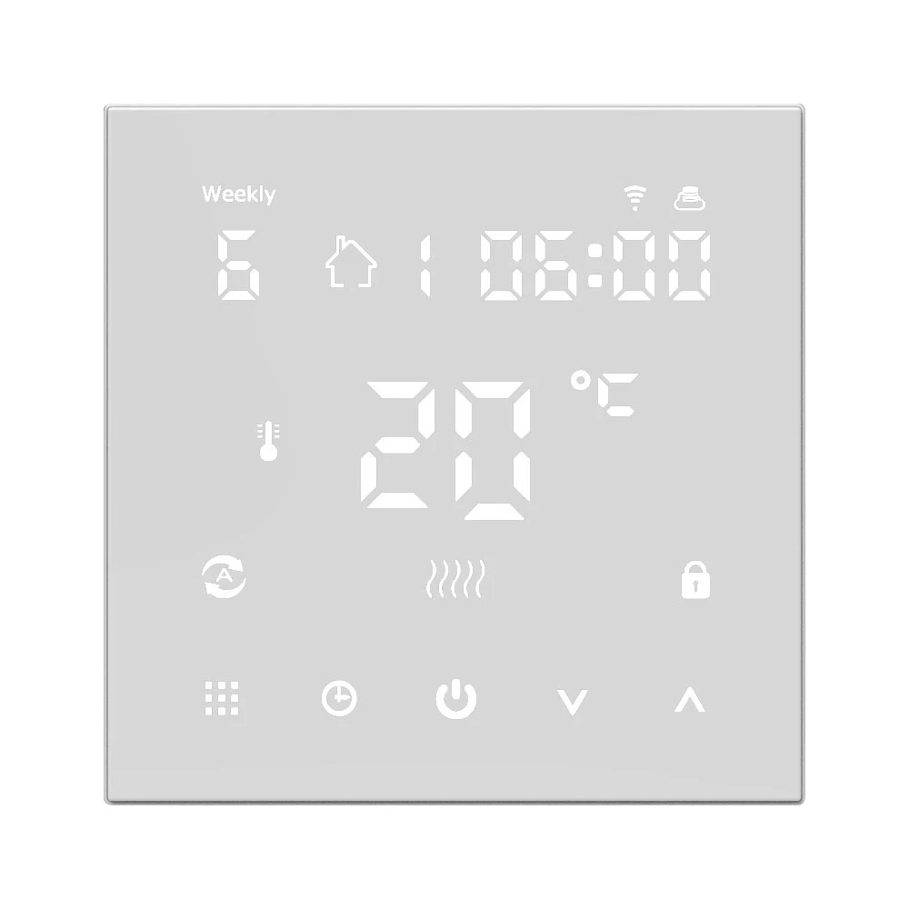 HY607 Digital Display Thermostat Temperature Controller Phone APP WIFI Voice Control Electric Floor Heating Control Smart Home